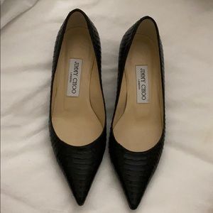 Jimmy Choo Kitten Heel Exotic Skin Shoes